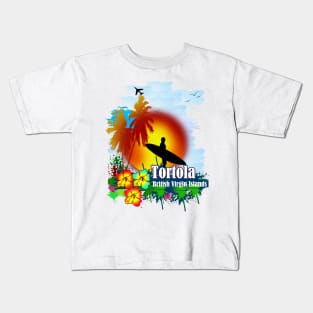 Sunset In Tortola Kids T-Shirt